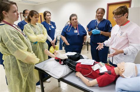 Nursing students respond to simulated disaster